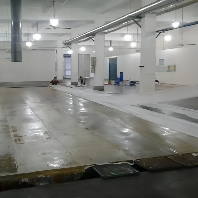 新乡防腐蚀地坪,环氧玻纤地坪，玻纤工业地坪，环氧玻纤布地坪,乙烯基玻纤布地坪产品图3